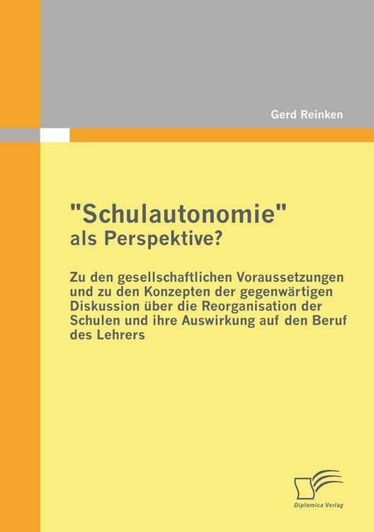 Produktbild: 'Schulautonomie' als Perspektive?