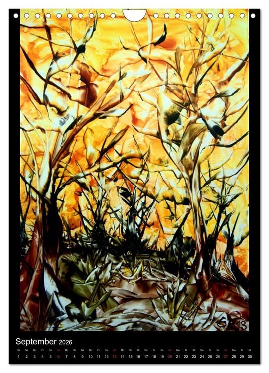 Produktbild: Wachs-Mal-ART encaustic (Wandkalender 2026 DIN A4 hoch), CALVENDO Monatskalender