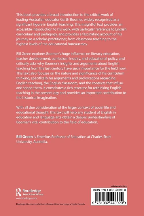 Produktbild: Garth Boomer, English Teaching and Curriculum Leadership