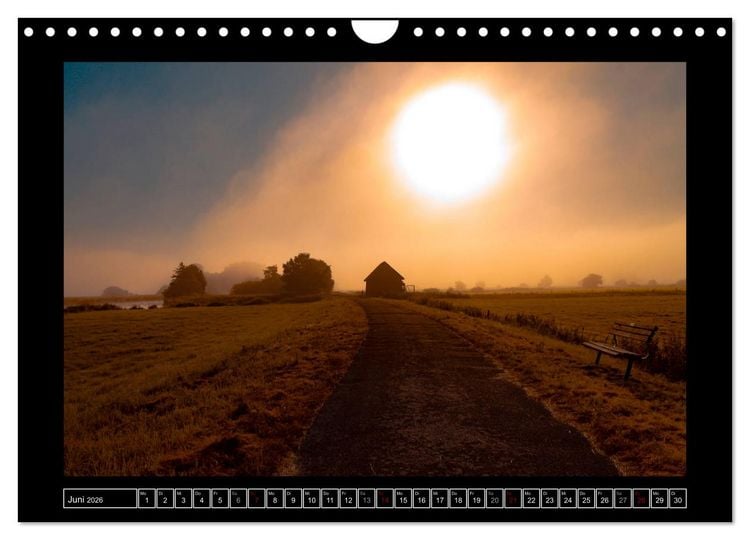 Produktbild: Lichtlandschaft Worpswede (Wandkalender 2026 DIN A4 quer), CALVENDO Monatskalender