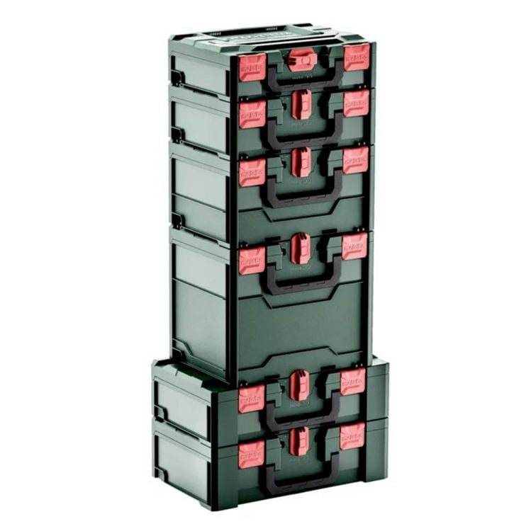 Produktbild: Metabo metaBOX 145 626886000 Maschinenkoffer ABS Gr&uuml;n/Rot (L x B x H) 396 x 296 x 145mm