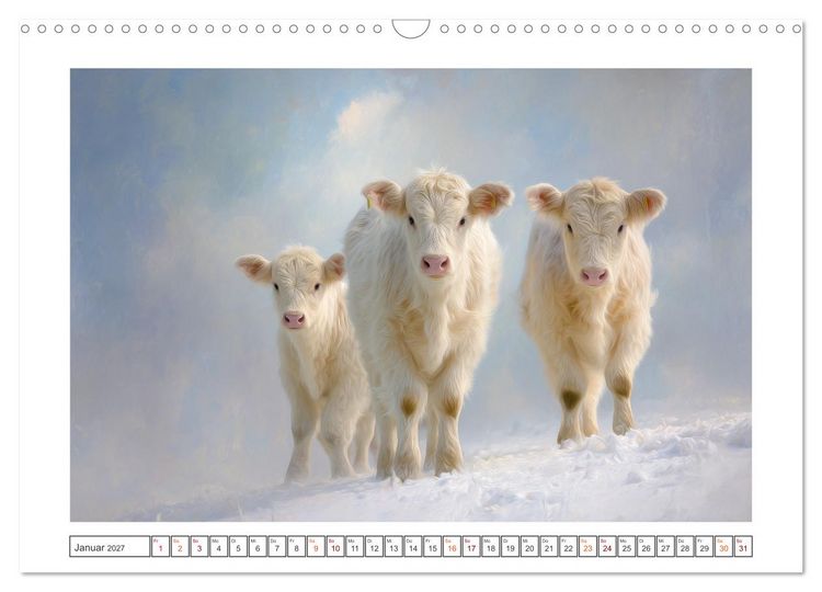 Produktbild: Die edle Kuh (Wandkalender 2027 DIN A3 quer), CALVENDO Monatskalender
