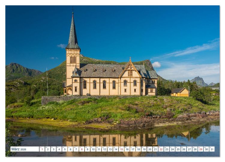 Produktbild: Lofoten Vester&aring;len (Wandkalender 2026 DIN A4 quer), CALVENDO Monatskalender