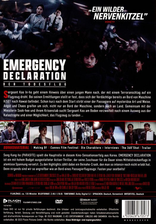 Produktbild: Emergency Declaration - Der Todesflug