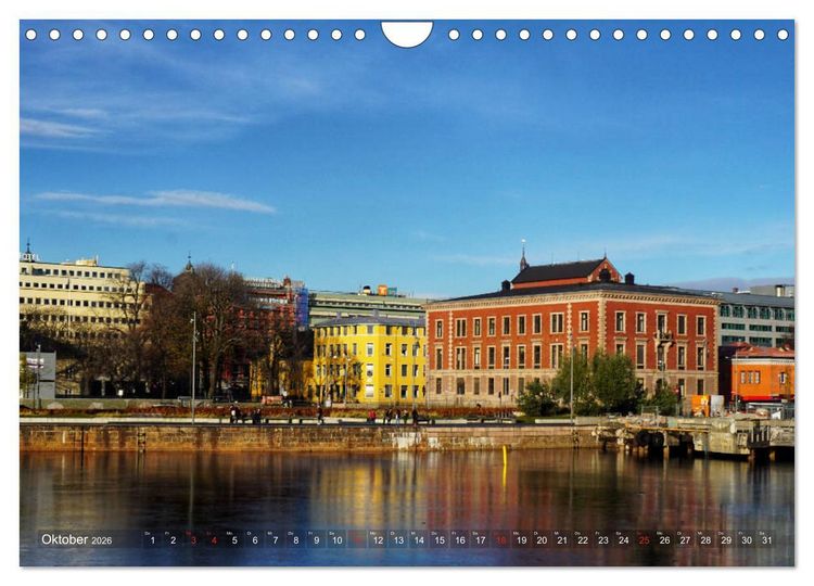 Produktbild: Oslo - Norwegen (Wandkalender 2026 DIN A4 quer), CALVENDO Monatskalender