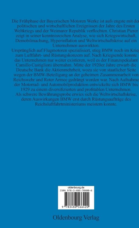 Produktbild: Die Bayerischen Motoren Werke bis 1933