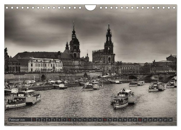 Produktbild: Schaufelraddampfer der S&auml;chsischen Dampfschiffahrt (Wandkalender 2026 DIN A4 quer), CALVENDO Monatskalender