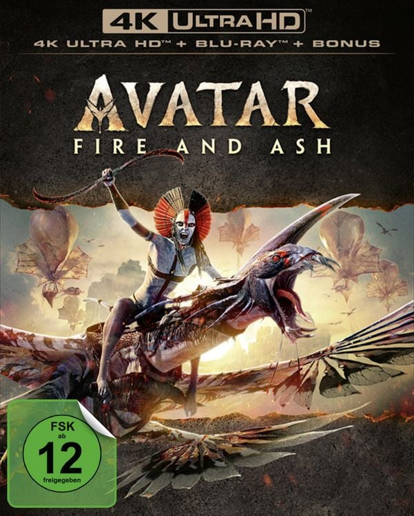Produktbild: Avatar - Fire and Ash (4K Ultra HD + Blu-ray) (+ Bonus-Blu-ray)