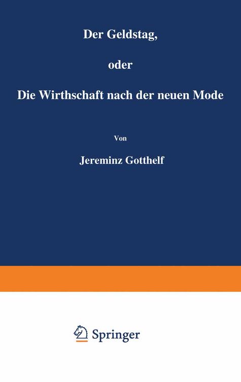 Produktbild: Der Geldstag, oder Die Wirthschaft nach der neuen Mode