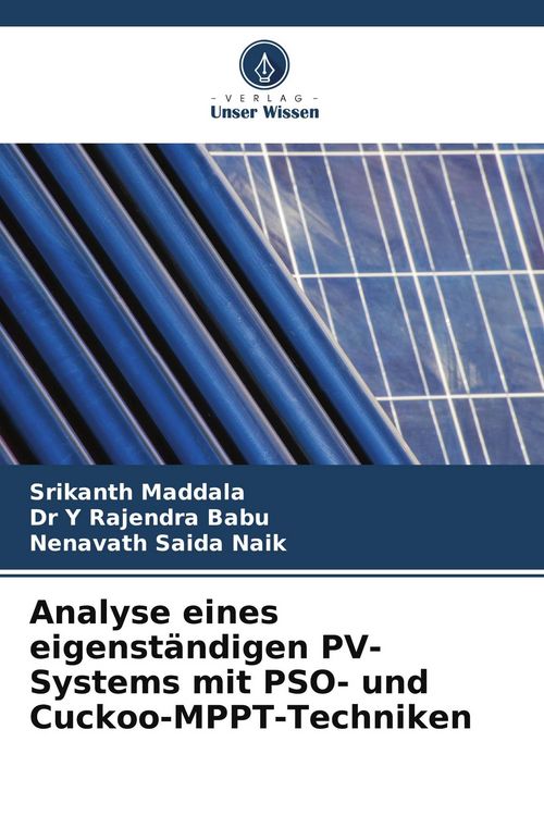 Produktbild: Analyse eines eigenst&auml;ndigen PV-Systems mit PSO- und Cuckoo-MPPT-Techniken
