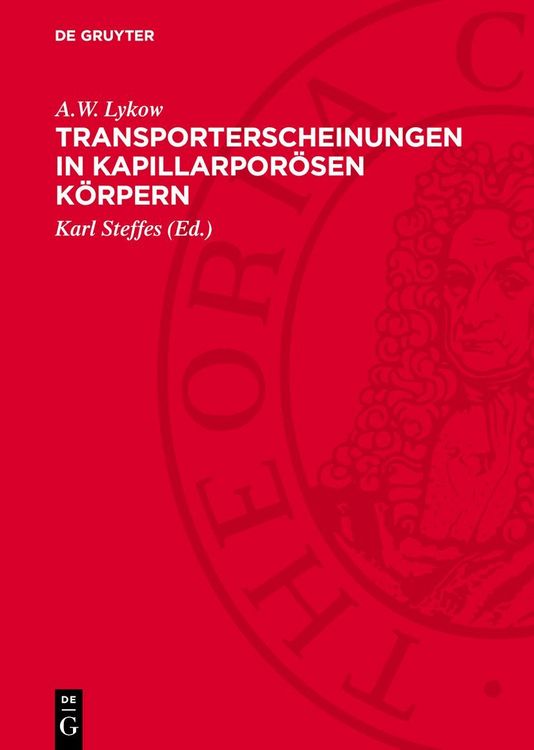 Produktbild: Transporterscheinungen in kapillarpor&ouml;sen K&ouml;rpern
