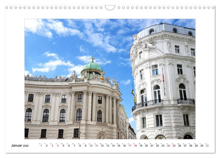 Produktbild: Bezauberndes Wien (Wandkalender 2026 DIN A3 quer), CALVENDO Monatskalender