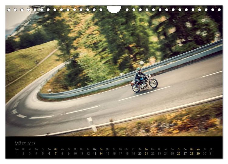 Produktbild: Klassische Motorr&auml;der auf der Piste (Wandkalender 2027 DIN A4 quer), CALVENDO Monatskalender