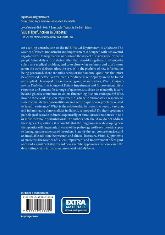 Produktbild: Visual Dysfunction in Diabetes