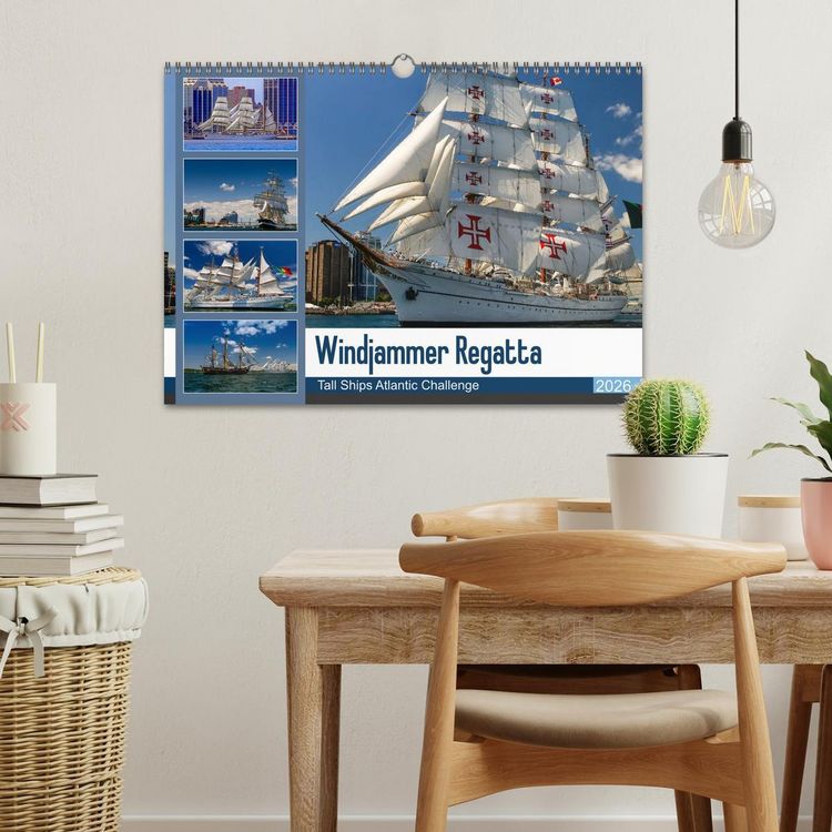 Produktbild: Windjammer-Regatta - Tall Ships Atlantic Challenge (Wandkalender 2026 DIN A3 quer), CALVENDO Monatskalender