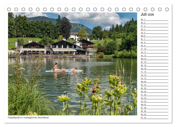 Produktbild: Zu Besuch am Riessersee (Tischkalender 2026 DIN A5 quer), CALVENDO Monatskalender
