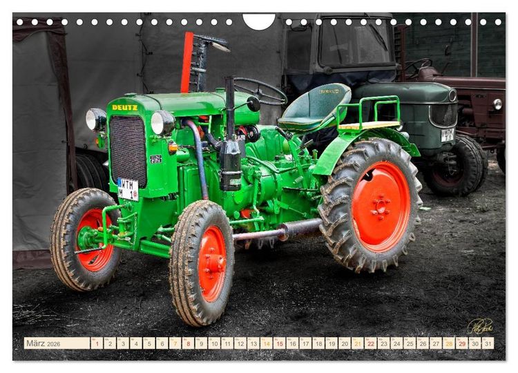 Produktbild: Oldtimer - Traktoren f&uuml;r Liebhaber (Wandkalender 2026 DIN A4 quer), CALVENDO Monatskalender