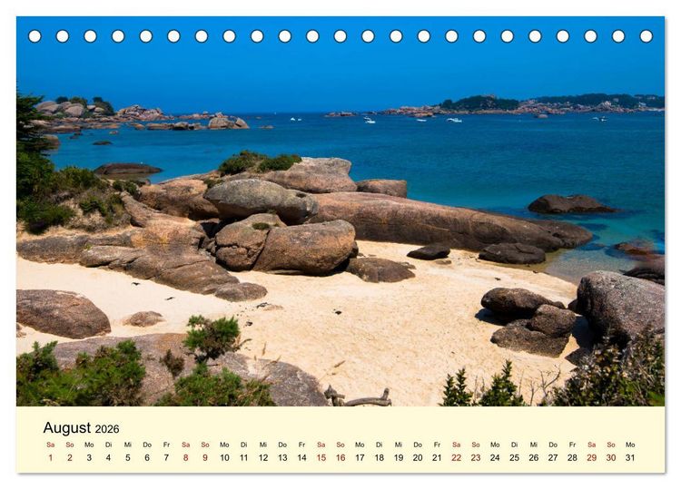 Produktbild: Einzigartige C&ocirc;te Granit Rose (Tischkalender 2026 DIN A5 quer), CALVENDO Monatskalender