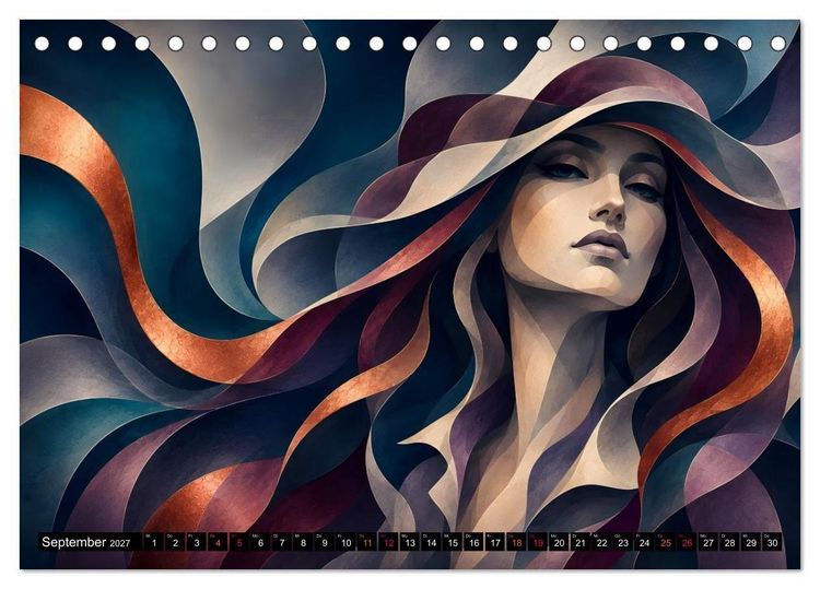 Produktbild: Fantasieportr&auml;ts zwischen Traum und Wirklichkeit (Tischkalender 2027 DIN A5 quer), CALVENDO Monatskalender