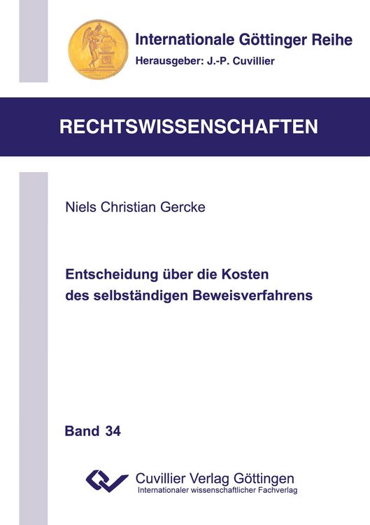 Produktbild: Entscheidung &uuml;ber die Kosten des selbst&auml;ndigen Beweisverfahrens