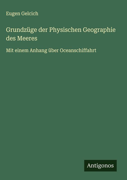 Produktbild: Grundz&uuml;ge der Physischen Geographie des Meeres