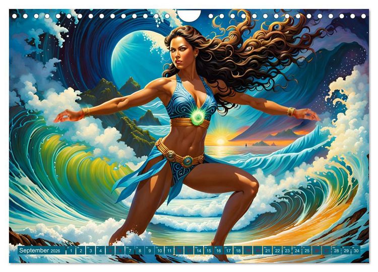 Produktbild: Die Wellenbezwinger (Wandkalender 2026 DIN A4 quer), CALVENDO Monatskalender