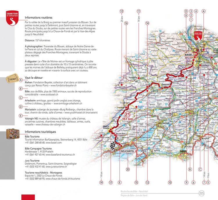 Produktbild: Hallwag Reisef&uuml;hrer Grand Tour de Suisse, franz&ouml;sische Ausgabe