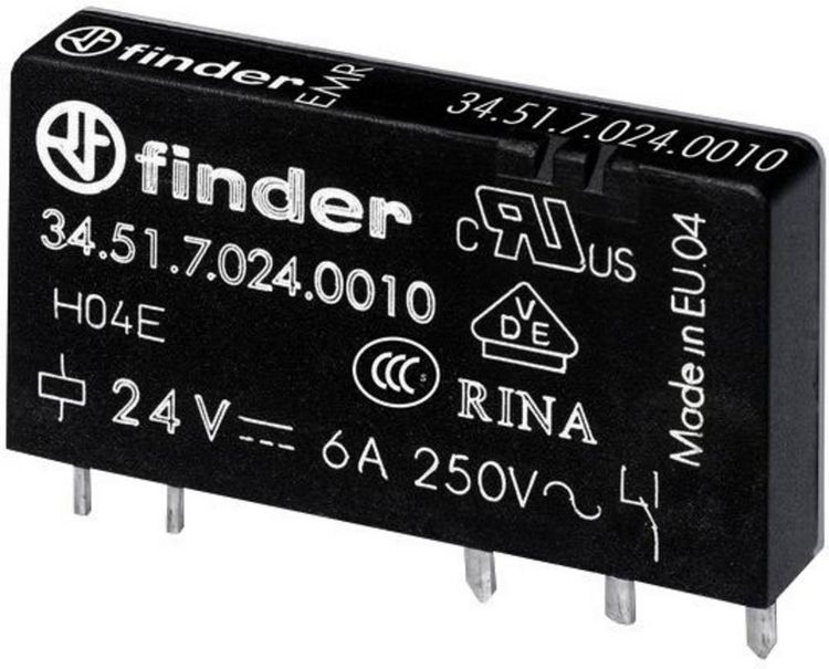 Produktbild: Finder 34.51.7.012.4010 Printrelais 12 V/DC 6A 1 Wechsler 1St.
