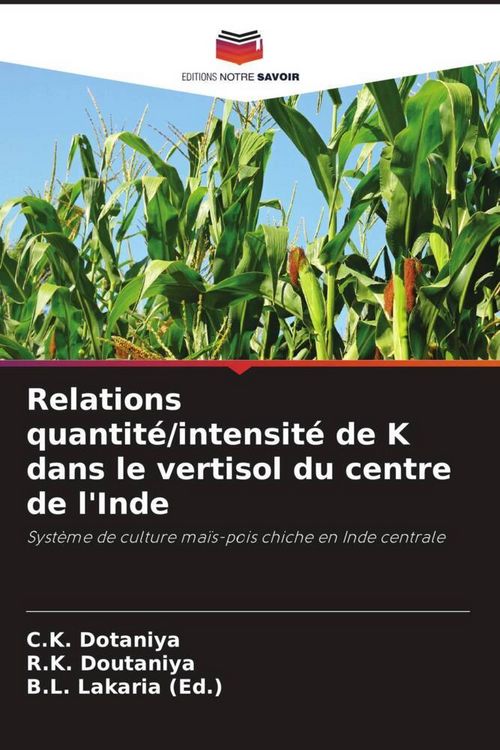 Produktbild: Relations quantit&eacute;/intensit&eacute; de K dans le vertisol du centre de l'Inde