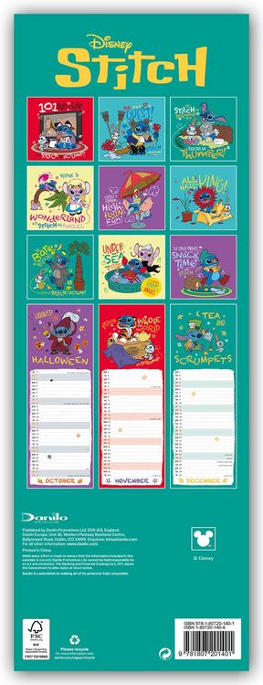 Produktbild: Disney Stitch 2027 &ndash; Slimline-Kalender