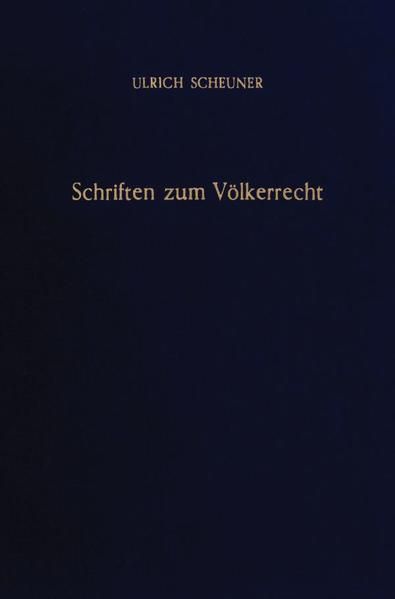 Produktbild: Schriften zum V&ouml;lkerrecht.