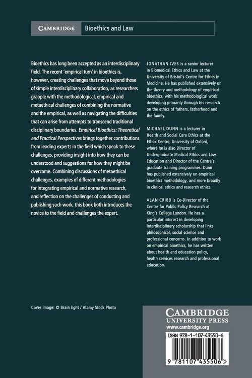 Produktbild: Empirical Bioethics