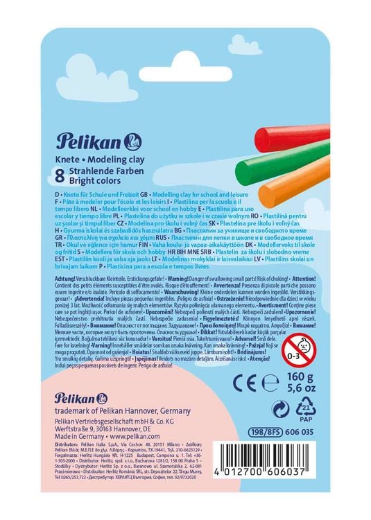 Produktbild: Pelikan Kinderknete Creaplast, 8er Set