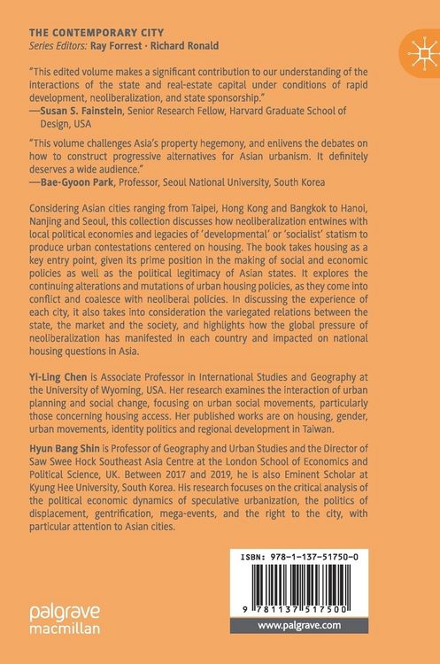 Produktbild: Neoliberal Urbanism, Contested Cities and Housing in Asia
