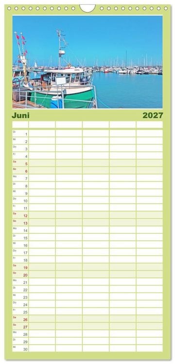 Produktbild: Familienplaner 2027 - Ostseebad K&uuml;hlungsborn. Erholung mit allen Sinnen mit 5 Spalten (Wandkalender, 21 x 45 cm) CALVENDO