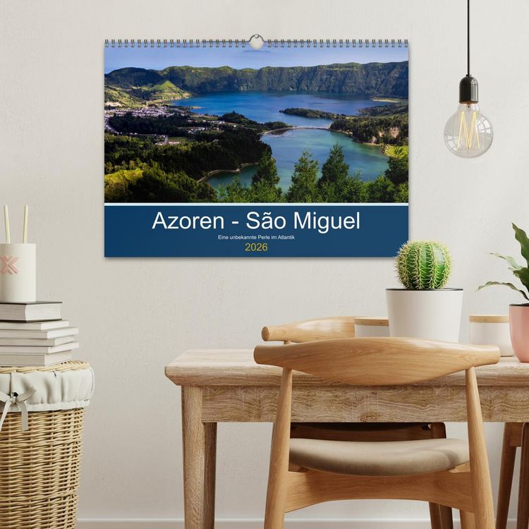 Produktbild: Azoren - S&atilde;o Miguel (Wandkalender 2026 DIN A3 quer), CALVENDO Monatskalender