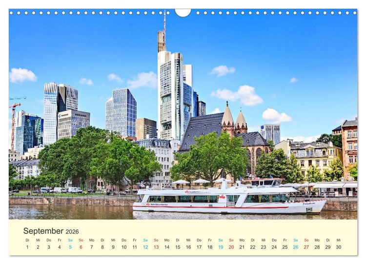 Produktbild: Frankfurt am Main - Finanzen und Geschichte (Wandkalender 2026 DIN A3 quer), CALVENDO Monatskalender
