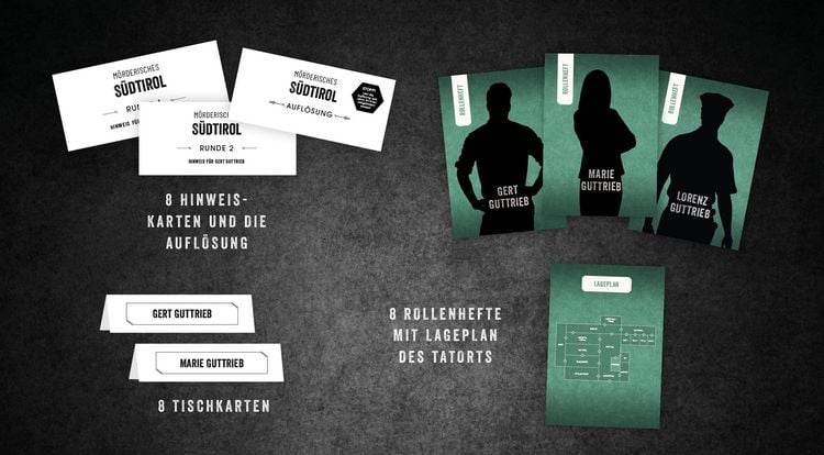 Produktbild: Crime & Dine &ndash; Das Krimi-Dinner-Set: M&ouml;rderisches S&uuml;dtirol