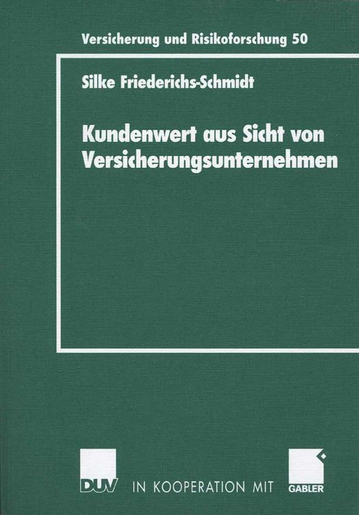 Produktbild: Kundenwert aus Sicht von Versicherungsunternehmen