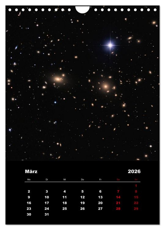 Produktbild: Das Universum (Wandkalender 2026 DIN A4 hoch), CALVENDO Monatskalender