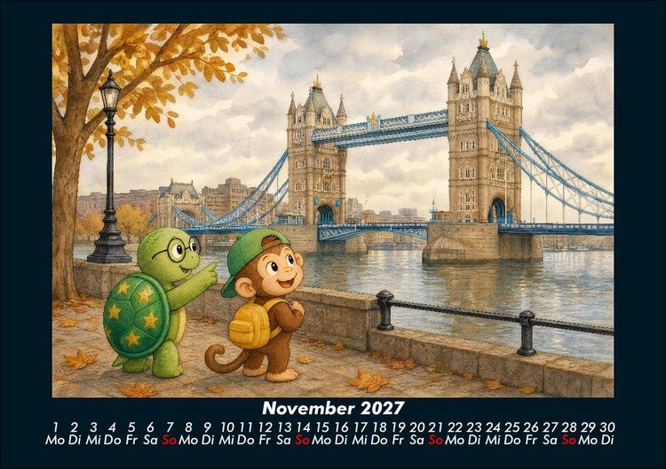 Produktbild: Taz & Milo entdecken ber&uuml;hmte Bauwerke 2027 Fotokalender DIN A5