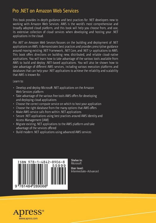 Produktbild: Pro .NET on Amazon Web Services