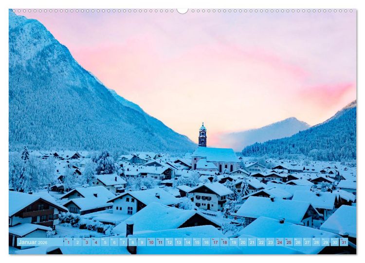 Produktbild: MITTENWALD Eine Perle im Oberen Isartal (Wandkalender 2026 DIN A2 quer), CALVENDO Monatskalender