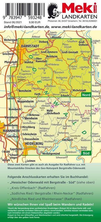Produktbild: Wandern, Hessischer Odenwald Nord mit Bergstra&szlig;e