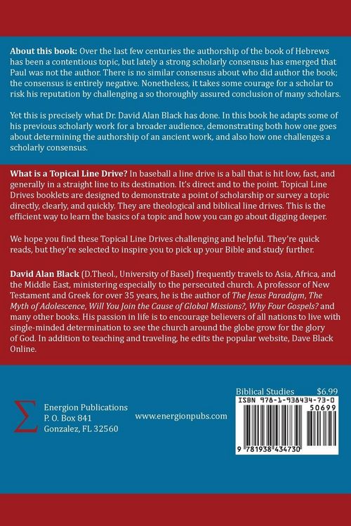 Produktbild: The Authorship of Hebrews