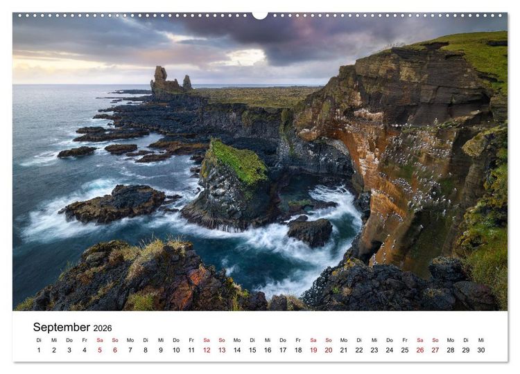 Produktbild: Im Rhythmus der Wellen - Ein Jahr am Meer (hochwertiger Premium Wandkalender 2026 DIN A2 quer), Kunstdruck in Hochglanz