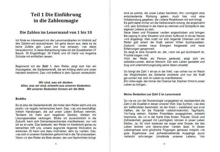 Produktbild: Zahlenmagie und Liebeszauber mit den Lenormandkarten