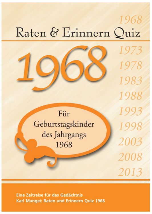 Produktbild: Raten und Erinnern Quiz 1968