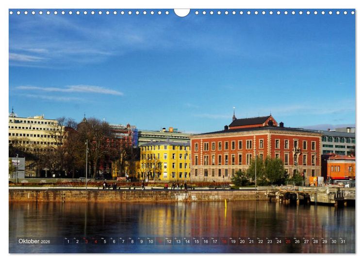 Produktbild: Oslo - Norwegen (Wandkalender 2026 DIN A3 quer), CALVENDO Monatskalender