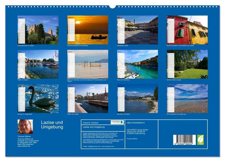 Produktbild: Lazise und Umgebung (hochwertiger Premium Wandkalender 2027 DIN A2 quer), Kunstdruck in Hochglanz